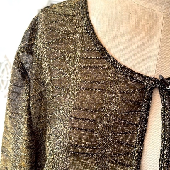 J. Ribkoff Couture Shimmer Sheer Cardigan - Picture 4 of 12